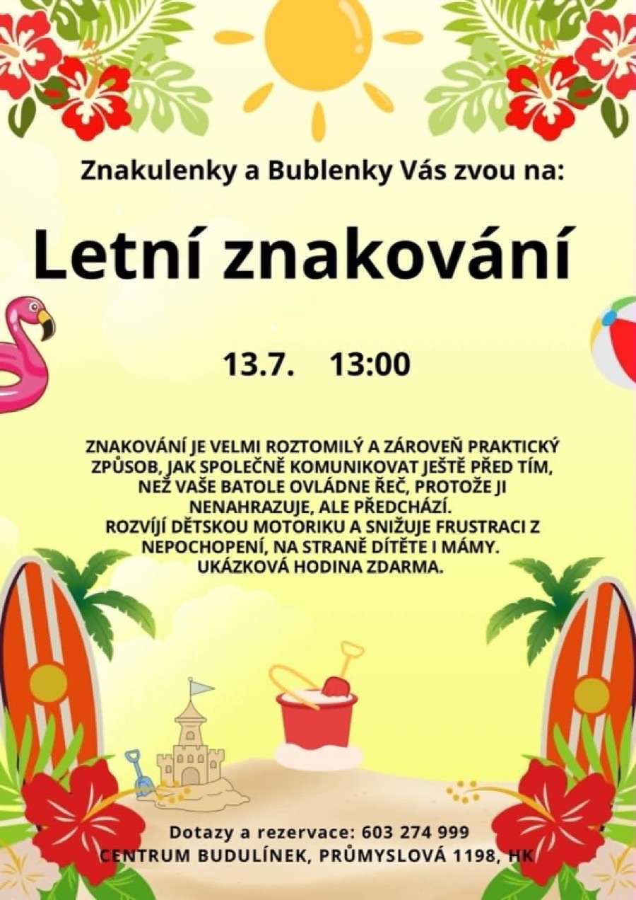 Leták kurzu Domluvte se s nemluvňaty
